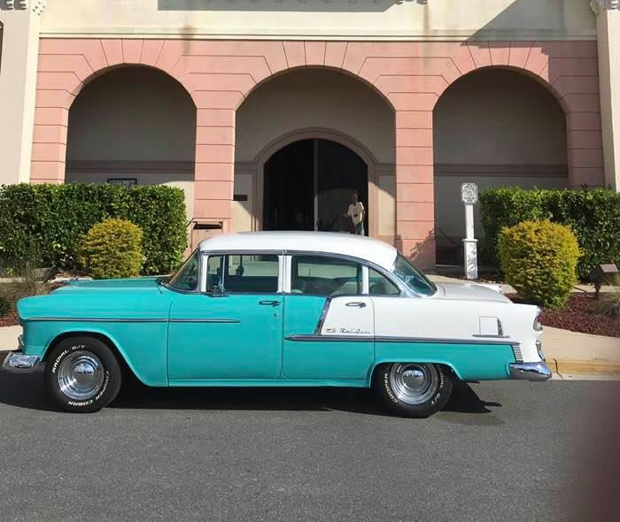 Ponte Vedra vintage car wedding chauffeur